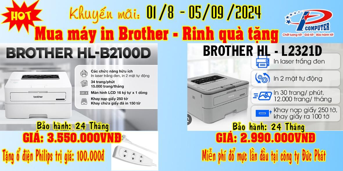 MUA MÁY IN BROTHER – RINH QUÀ TẶNG