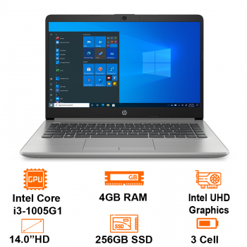 Laptop HP 240 G8 617M3PA (i3-1005G1/4GB/256GB SSD/14HD/VGA ON/WIN11/Silver)