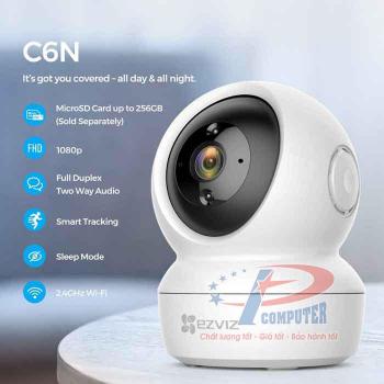 Camera Ezviz C6N 2MP 1080 - Trong Nhà (Không màu ban đêm)